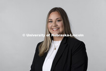 Studio portrait of Kate Reyome, Special Events Coordinator, Office of Admissions. September 23, 2021