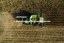 Corn is harvested southeast of Lincoln Monday morning. September 27, 2021. 