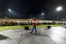 D-Wayne Taylor pumps up the crowd as the show begins. Showtime at the Vine Street Fields. Recognized
