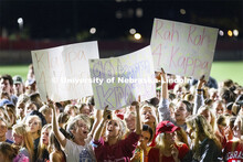 Kappa Kappa Gamma members cheer on their triad. Showtime at the Vine Street Fields. Recognized Stude