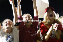 Kappa Kappa Gamma members cheer on their triad. Showtime at the Vine Street Fields. Recognized Stude