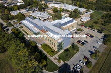 Exterior view of the Morrison Virology Center on East Campus. October 4, 2021. 