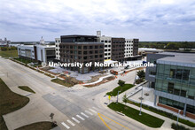 Construction of the Scarlet Hotel on Nebraska Innovation Campus. October 6, 2021. 