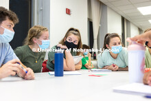 Hannah Sunderman, Program Director, NHRI Leadership Mentoring and Professor of Practice, works with 