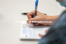 Students take notes in ALEC 102 class. Hannah Sunderman, Program Director, NHRI Leadership Mentoring