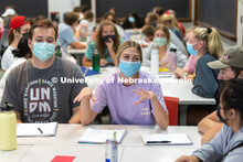 Hannah Sunderman, Program Director, NHRI Leadership Mentoring and Professor of Practice, works with 