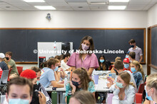 Hannah Sunderman, Program Director, NHRI Leadership Mentoring and Professor of Practice, works with 