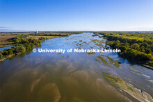 Platte River south of Silver Creek, Nebraska. October 10, 2021. 