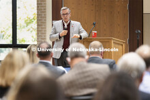 Chancellor Ronnie Green has a senior leadership team meeting in the East Campus Union. October 12, 2
