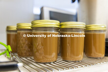 Students working in the product development lab at the Food Innovation Center help test new flavors 