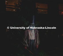 Dress rehearsal for ShakesFEAR. The Nebraska Repertory Theatre has turned Howell Theatre’s stage a