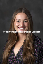 Studio portrait of Natalie Jones, IANR Communicator. October 27, 2021. 