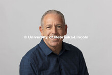 Studio portrait of Brad Buffum, Production Stage Manager, Johnny Carson School of Theatre and Film, 