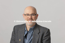 Studio portrait of Jamie Bullins, Associate Professor, Johnny Carson School of Theatre and Film, Hix