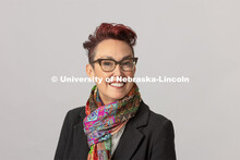 Studio portrait of Megan Elliott, Director, Johnny Carson Center for Emerging Media Arts. Hixson-Lie