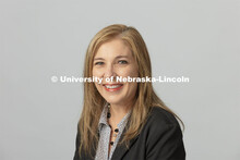Studio portrait of Sara Fedderson, Assistant Director of Advising and Enrollement, Hixson-Lied Colle