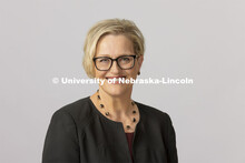Studio portrait of Rhonda Fuelberth, Associate Professor of Music Education, Glenn Korff School of M