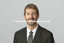 Studio portrait of Nathan Koch, Assistant Professor, Glenn Korff School of Music, Hixson-Lied Colleg