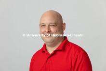 Studio portrait of Joseph Morris, Systems Coordinator, Hixson-Lied College of Fine and Performing Ar