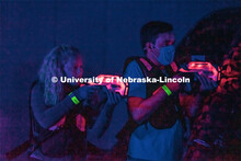 Students at Nightmare at East Campus. Students enjoy a fun-tastic night of indoor Halloween-themed a