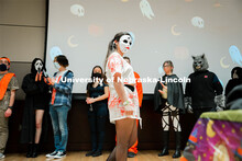 Students at Nightmare at East Campus. Students enjoy a fun-tastic night of indoor Halloween-themed a