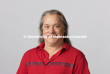 Studio portrait of Sean Strough, Equipment and Technology Associate, Johnny Carson Center for Emergi