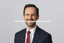 Studio portrait of Chris Watson, Director of Recruitment, Hixson-Lied College of Fine and Performing