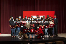 Omaha South NCPA cohort. Chancellor Ronnie Green gives admission certificates to Nebraska College Pr