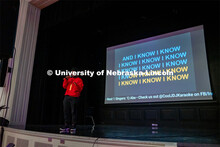 Sing the Night Away karaoke night contest sponsored by Campus Nightlife. November 12, 2021. 