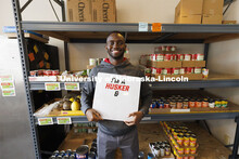 Gabin Kundwa helped Connection Point's food bank keep track of its clients by writing software that 