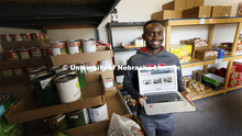 Gabin Kundwa helped Connection Point's food bank keep track of its clients by writing software that 