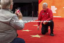 Paul Jasa, a 40-year Extension Engineer with Biological Systems Engineering, has his moment on the w
