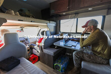 Tyler Kluthe, Marine Corps reservist and a junior construction management major from Lincoln, catche