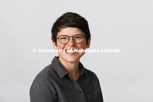 Studio portrait of Ella Durham, Visual Communications Specialist, Hixon-Lied Fine and Performing Art