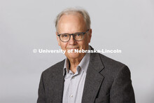 Studio portrait of Tom Larson, Associate Professor, Glenn Korff School of Music, Hixon-Lied Fine and