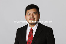 Studio portrait of Osvaldo Palma Vargas, ASEM New Student Enrollment Orientation Leaders. December 1