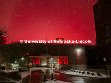 First snow in December on city campus. December 10, 2021. 