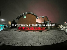 First snow in December on city campus. December 10, 2021. 