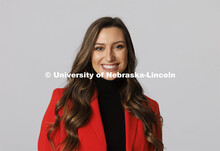 Studio portrait of Sydney Spanel, ASEM New Student Enrollment Orientation Leaders. December 10, 2021