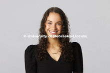 Studio portrait of Lydia Storm, ASEM New Student Enrollment Orientation Leaders. December 10, 2021. 