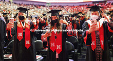 Chancellor scholars Paxton Suzanne Brittingham, Khiana Rose Blizek, and Nur Azhani Nazifa Binti Azha
