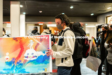Poster sale in the Nebraska Union. January 25, 2022. 