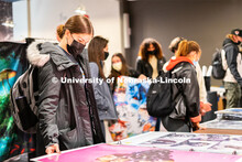 Poster sale in the Nebraska Union. January 25, 2022. 