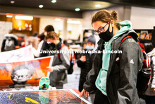 Poster sale in the Nebraska Union. January 25, 2022. 