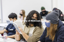 Students discuss during Jordan Charlton’s class, ETHN 100 - Introduction to Ethnic Studies course.
