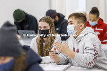 Students discuss during Jordan Charlton’s class, ETHN 100 - Introduction to Ethnic Studies course.