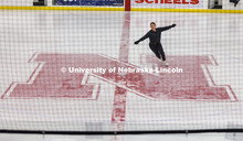 Michaela Andrusko, a senior from Otsego, Minnesota, and president of the UNL figure skating club, wo