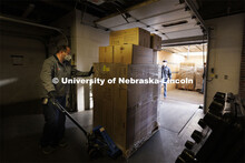 Chad Ebke, a senior material service worker with Facilities Management and Planning-Business Operati