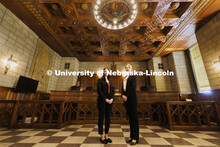 Nebraska Law students Jayden Barth (left) and Rachel Tomlinson Dick delivered oral arguments in the 