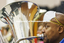Kabin Thomas is a non-traditional doctoral student in music, specifically tuba performance. He’s a